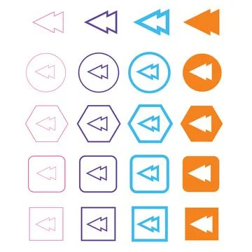 Arrow icon Illustrazione stock