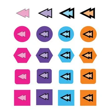 Arrow icon Illustrazione stock