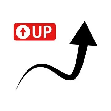 Up arrow icon. Stock Illustration
