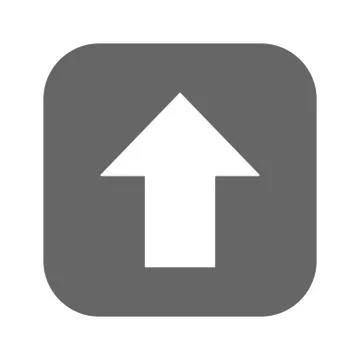 Arrow icon, isolated. Flat design. Stock Illustration