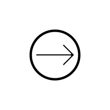 Arrow icon, isolated. Flat design. on white backround. Stock Illustration