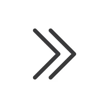 Arrow Icon. isolated perfect pixel with flat style in white background for UI Stock Illustration