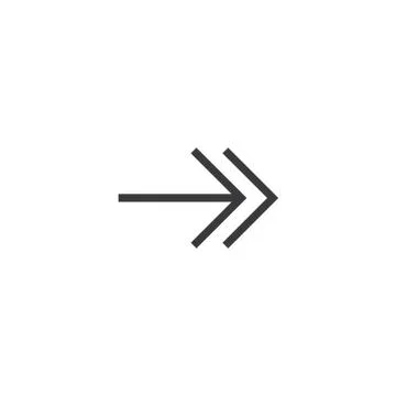 Arrow Icon. isolated perfect pixel with flat style in white background for UI Stock Illustration
