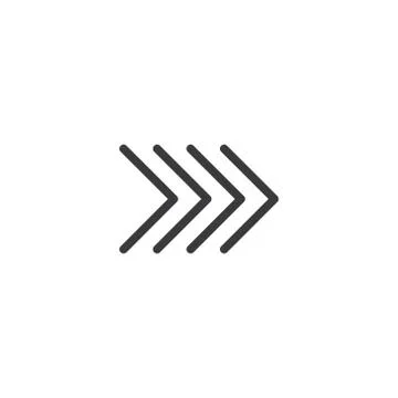 Arrow Icon. isolated perfect pixel with flat style in white background for UI Stock Illustration
