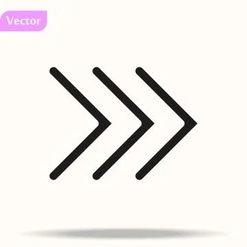 Arrow Icon. isolated perfect pixel with flat style in white background for UI Stock Illustration