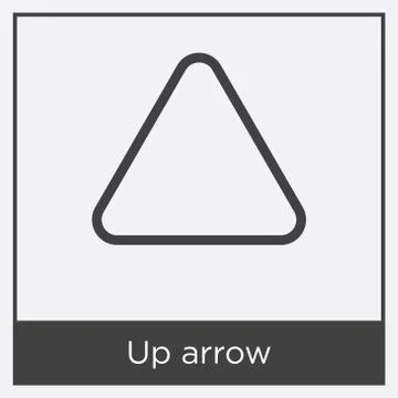 Up arrow icon isolated on white background Free Stock Illustration