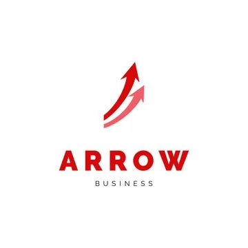 Arrow Icon Logo Design Template Stock Illustration