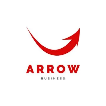 Arrow Icon Logo Design Template Stock Illustration