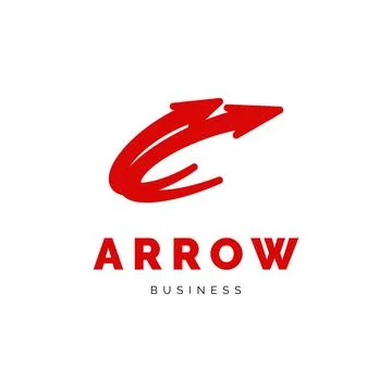 Arrow Icon Logo Design Template Stock Illustration