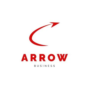 Arrow Icon Logo Design Template Stock Illustration