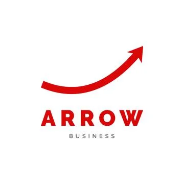 Arrow Icon Logo Design Template Stock Illustration