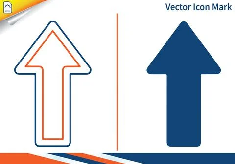 Arrow up icon mark for web, graphic design, and marketing concept. Stock-Illustration