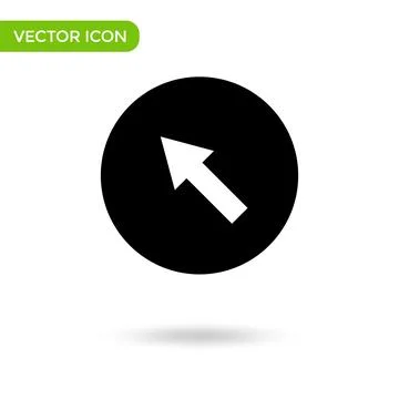 Arrow up icon. minimal and creative icon isolated on white background. vector Stock Illustration
