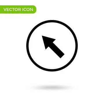 Arrow up icon. minimal and creative icon isolated on white background. vector Stock Illustration