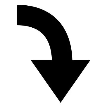 Arrow icon. Modern simple arrow or cursor. Directional arrow flat style isolated Stock Illustration