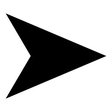 Arrow icon. Modern simple arrow or cursor. Directional arrow flat style isolated Stock Illustration