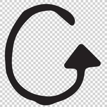 Arrow icon over white background Ilustración de archivo