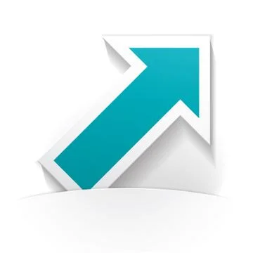 Arrow icon paper Stock Illustration