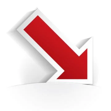 Arrow icon paper Stock Illustration