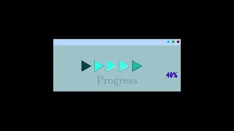 Arrow icon progress loading bar 40% background. イラスト素材