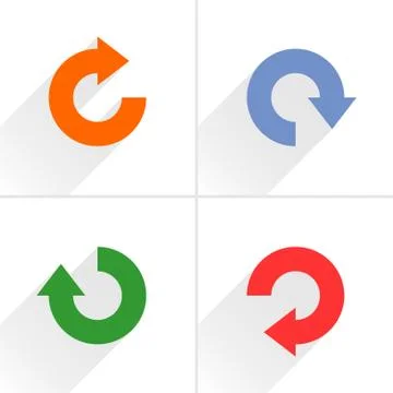 Arrow icon refresh, reset, repeat, reload sign 스톡 일러스트