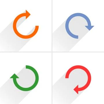 Arrow icon refresh, rotation, repeat, reload sign Stock Illustration