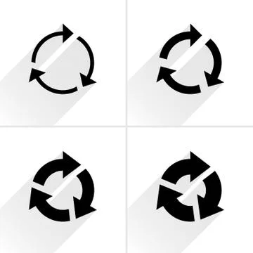 Arrow icon reload, refresh, reset, repeat sign Stock Illustration