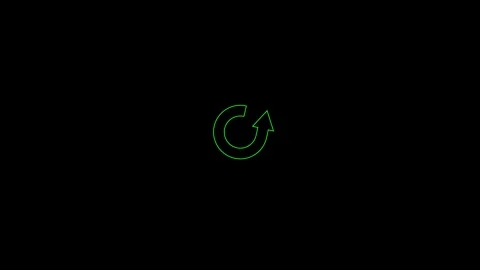 Arrow icon rotation animation, Stock Footage 306558002