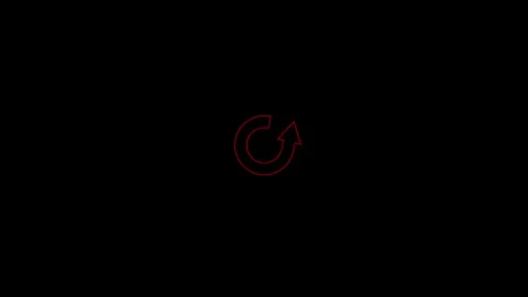 Arrow icon rotation animation, Stock Footage 306558008