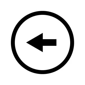 Arrow icon in a round circle. Vector. Ilustración de archivo