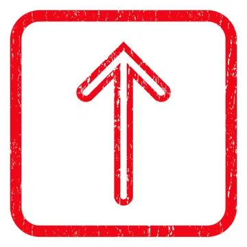 Arrow Up Icon Rubber Stamp Stock Illustration