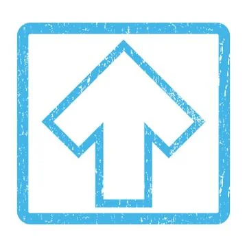 Arrow Up Icon Rubber Stamp Stock Illustration