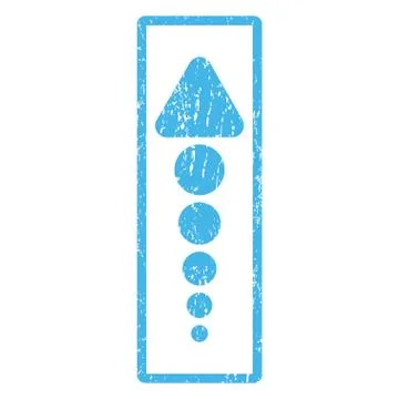 Arrow Up Icon Rubber Stamp Stock Illustration
