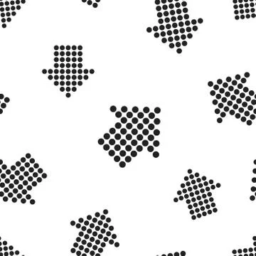 Arrow icon seamless pattern background. Business concept vector illustration. Illustrazione stock