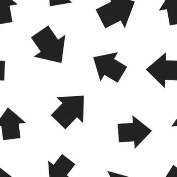 Arrow icon seamless pattern background. Business concept vector illustration. Stock Illustration