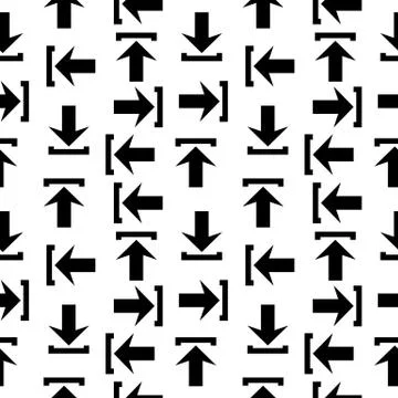 Arrow icon seamless pattern Stock Illustration