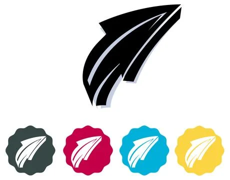 Arrow Icon Set Stock Illustration