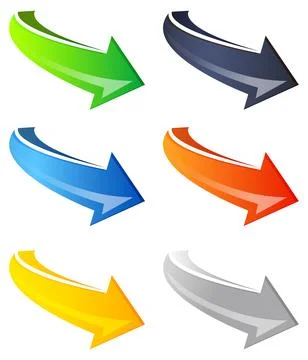 Arrow Icon Set Stock Illustration