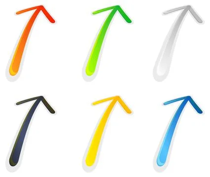 Arrow Icon Set Stock Illustration