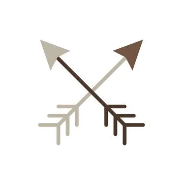 Arrow icon. Simple color vector elements of hipster style icons for ui and ux Illustrazione stock