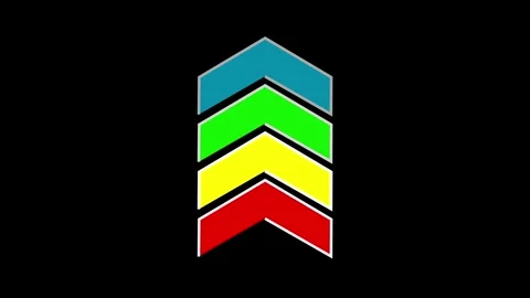 Arrow icon swipe up animation black background. Stock Footage 336977905