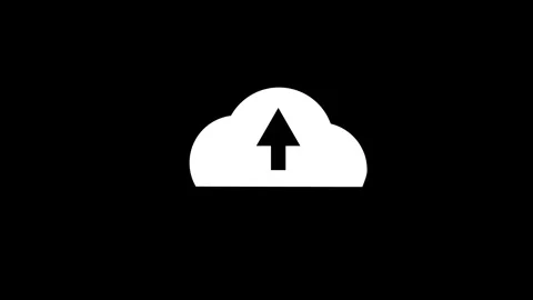 Arrow icon. Swipe up the animation button Stock Footage 303697960