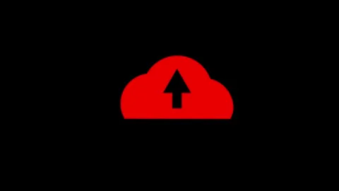 Arrow icon. Swipe up the animation button Stock Footage 303697961