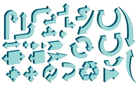 Arrow icon template Stock Illustration