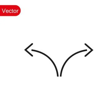 Arrow Icon in trendy flat style isolated on grey background. Arrow symbol for Stock Illustration