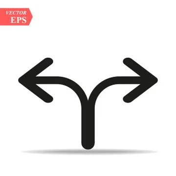 Arrow Icon in trendy flat style isolated on grey background. Arrow symbol for Stock Illustration