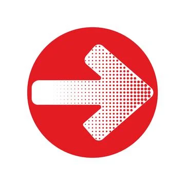 Arrow Icon in trendy flat style. Arrow symbol for your web site design, logo, Stock Illustration