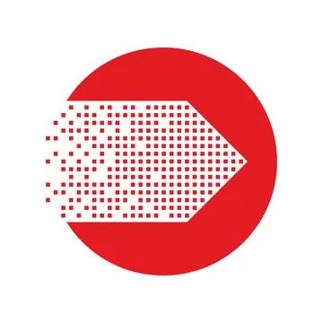 Arrow Icon in trendy flat style. Arrow symbol for your web site design, logo, Stock Illustration