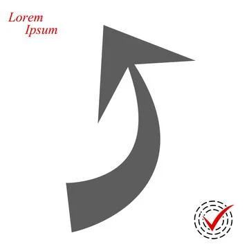 Arrow Icon in trendy flat style isolated on grey background. Arrow symbol f.. Stock Illustration