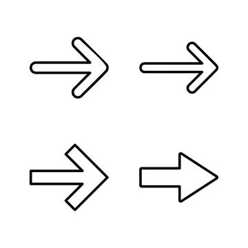 Arrow icon vector. Arrow sign and symbol for web design. Stock Illustration